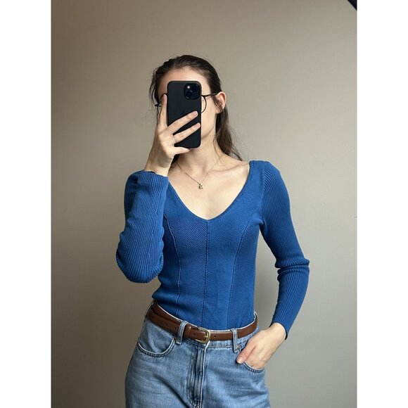 Blue Abercrombie & Fitch Bodysuit Size M - Picture 1 of 2